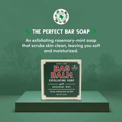 Bag Balm savon exfoliant romarin menthe – texture riche pour peau sèche