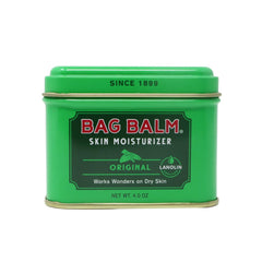 Bag Balm Vermont Original dans son tin, hydratation polyvalente pour peau sèche.
