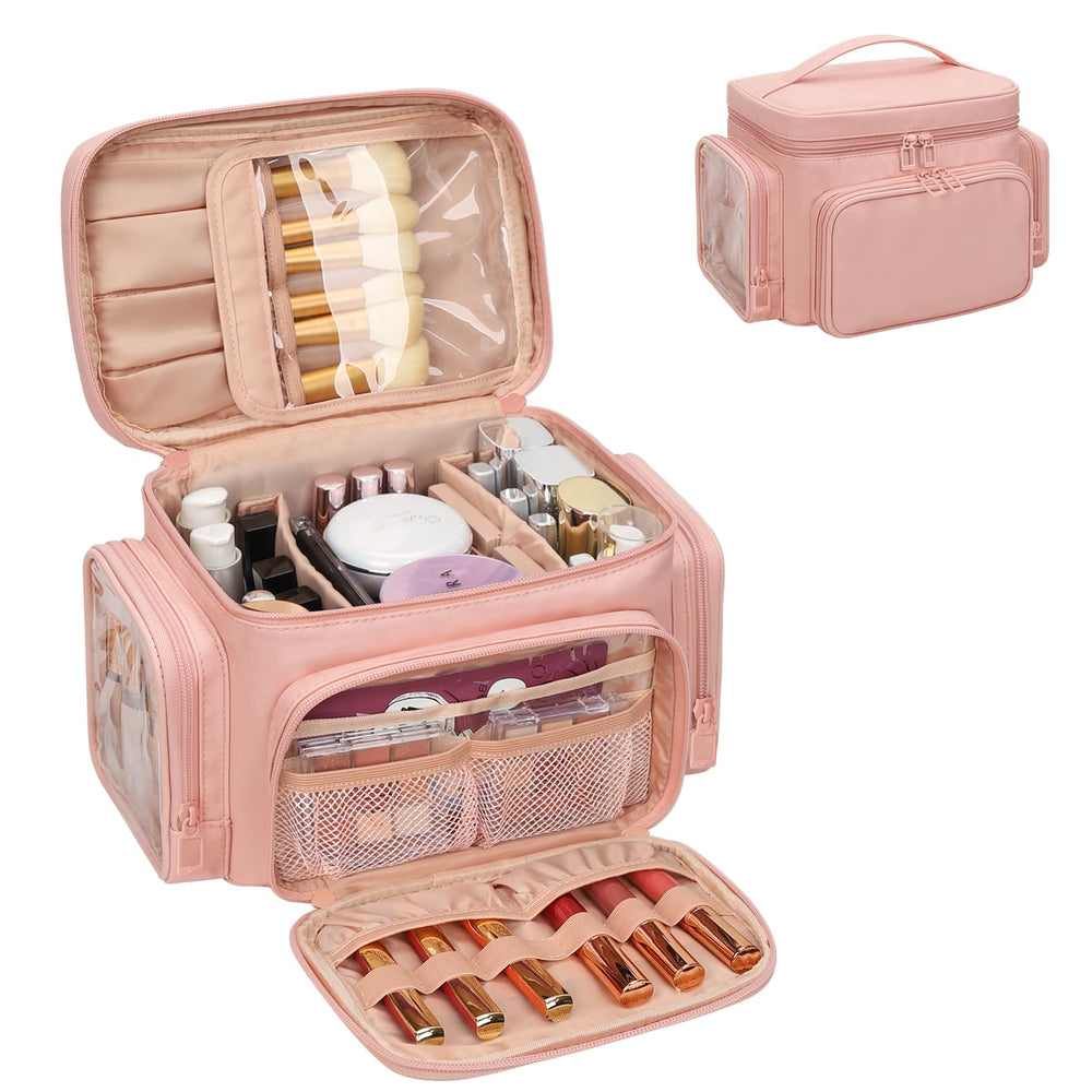 Bagmoly Trousse Maquillage grande capacité pour ranger bouteilles verticalement et rapidement.