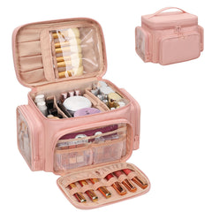 Bagmoly Trousse Maquillage grande capacité pour ranger bouteilles verticalement et rapidement.
