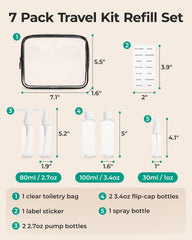 BAGSMART flacon pompe 80ml, distribution douce pour lotions en déplacement.