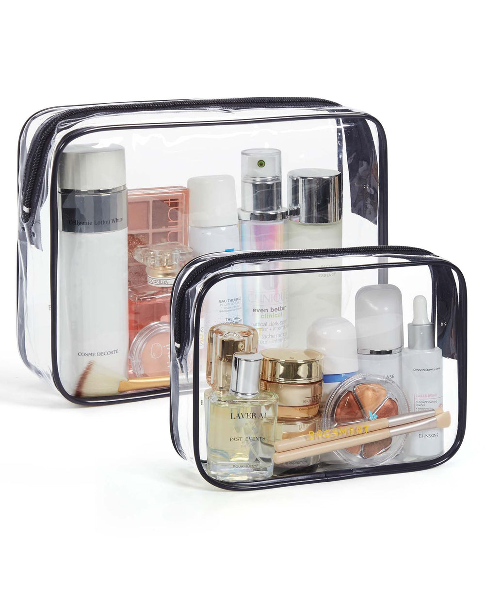 BagSMART trousse transparente avec ouverture supérieure pour un accès rapide