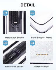 Lot double BAGSMART de trousses claires pour l'organisation en voyage