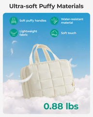 BAGSMART intérieur avec attaches élastiques pour maintenir les flacons debout.