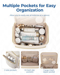 Poches intérieures multiples BAGSMART pour tout ranger efficacement.