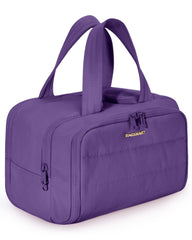 BAGSMART-sac de toilette violet fonce a ouverture large, ideal pour voyage