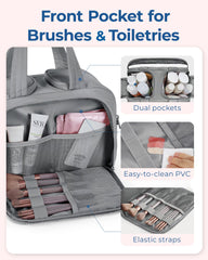 Ouverture double frontale BAGSMART facilite l’accès et le nettoyage.