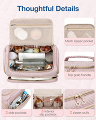 BAGSMART sac rose avec séparation eau et sèche pour un rangement propre