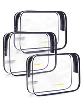 BAGSMART trousse transparente pour voyage, ensemble 3-pack pratique pour voyage.