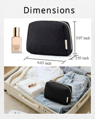 BAGSMART trousse-maquillage-voyage dimensions compactes 6.63 x 5.1 pouces.