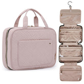 BagSmart-trousse-toilette-grand-format-ouverte offre un rangement clair des articles.