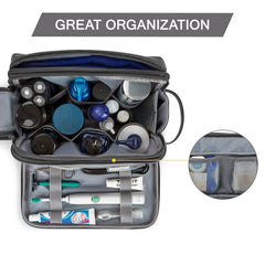 Organisation interne avec élastiques dans la trousse BAGSMART pour rester ordonné
