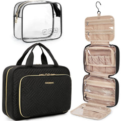 BAGSMART trousse de toilette suspendue avec crochet 360° pour un accès rapide.
