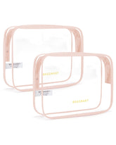 BAGSMART trousse toilette transparente, ensemble 2 pièces, accès rapide en voyage