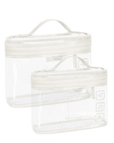 Trousse BAGSMART transparente avec ouverture 180°, accès rapide.