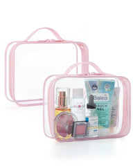 BAGSMART trousse toilette transparente TSA approuvée avec ouverture rapide.