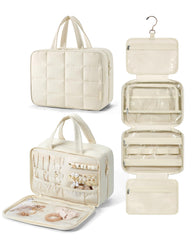 Trousse BAGSMART voyage avec séparateur bijoux, rangement sûr pour accessoires