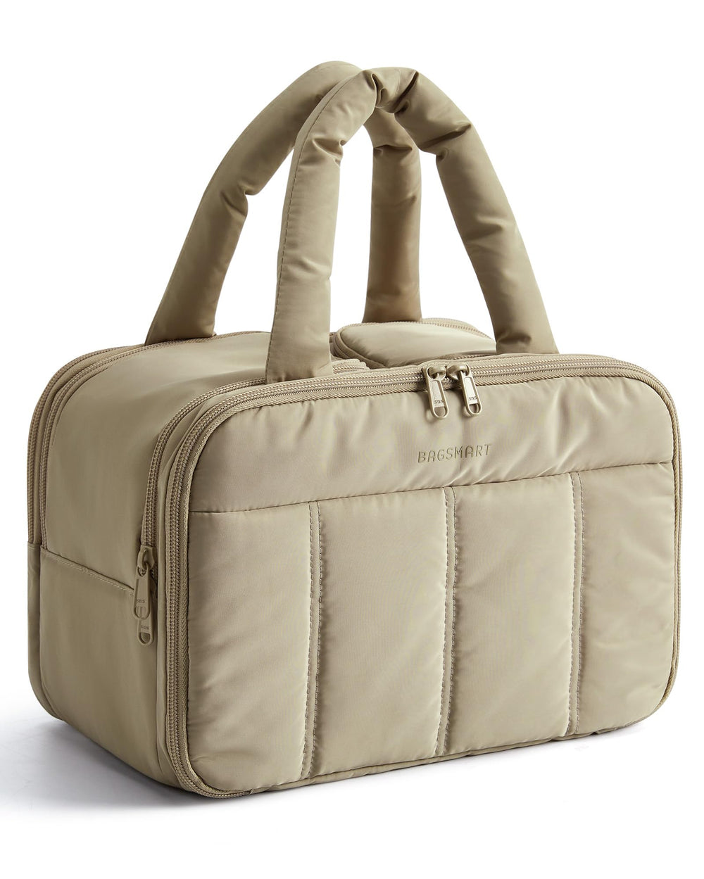 BAGSMART Trousse Puffy vue d'ensemble, organisation pratique pour les essentiels de voyage.