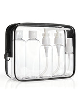 BAGSMART trousse de toilette transparente 7-pack, organiser facilement vos produits pendant le voyage.
