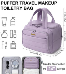 Bagstellar organisation cinq poches mailles, rangement clair pour cosmétiques.