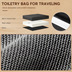 BagUrshion Trousse durable: tissu Oxford 900D résistant et poignées renforcées.
