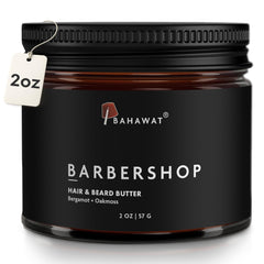 BAHAWAT Beurre cheveux et barbe en flacon – application douce et nourrissante.