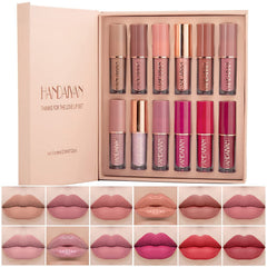 BAISEN DIARY kit 12 rouges: pigments durables et finis mats et brillants
