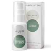 Sérum Balance Me en flacon ciblant les boutons du visage, action ciblée