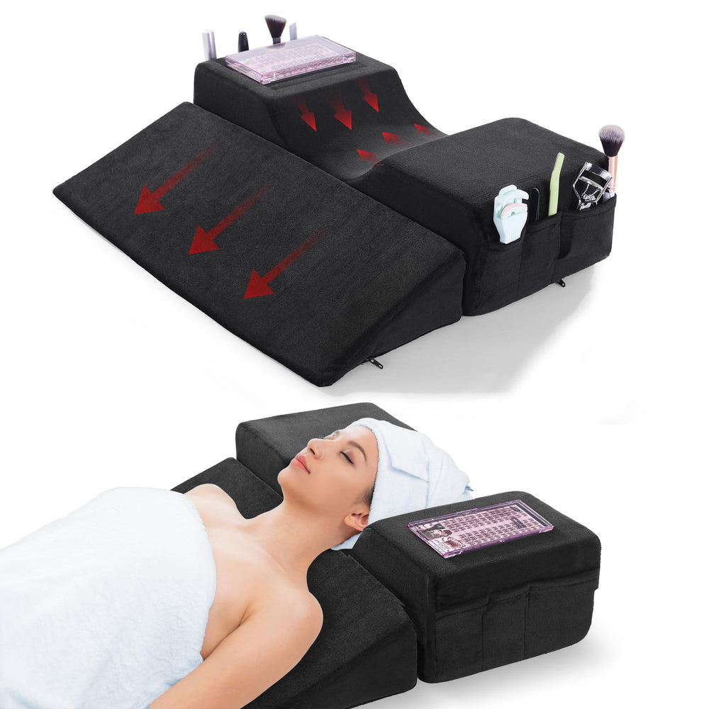 BALAPET oreiller lash-extensions ergonomique, soutien du cou pour des extensions plus confortables