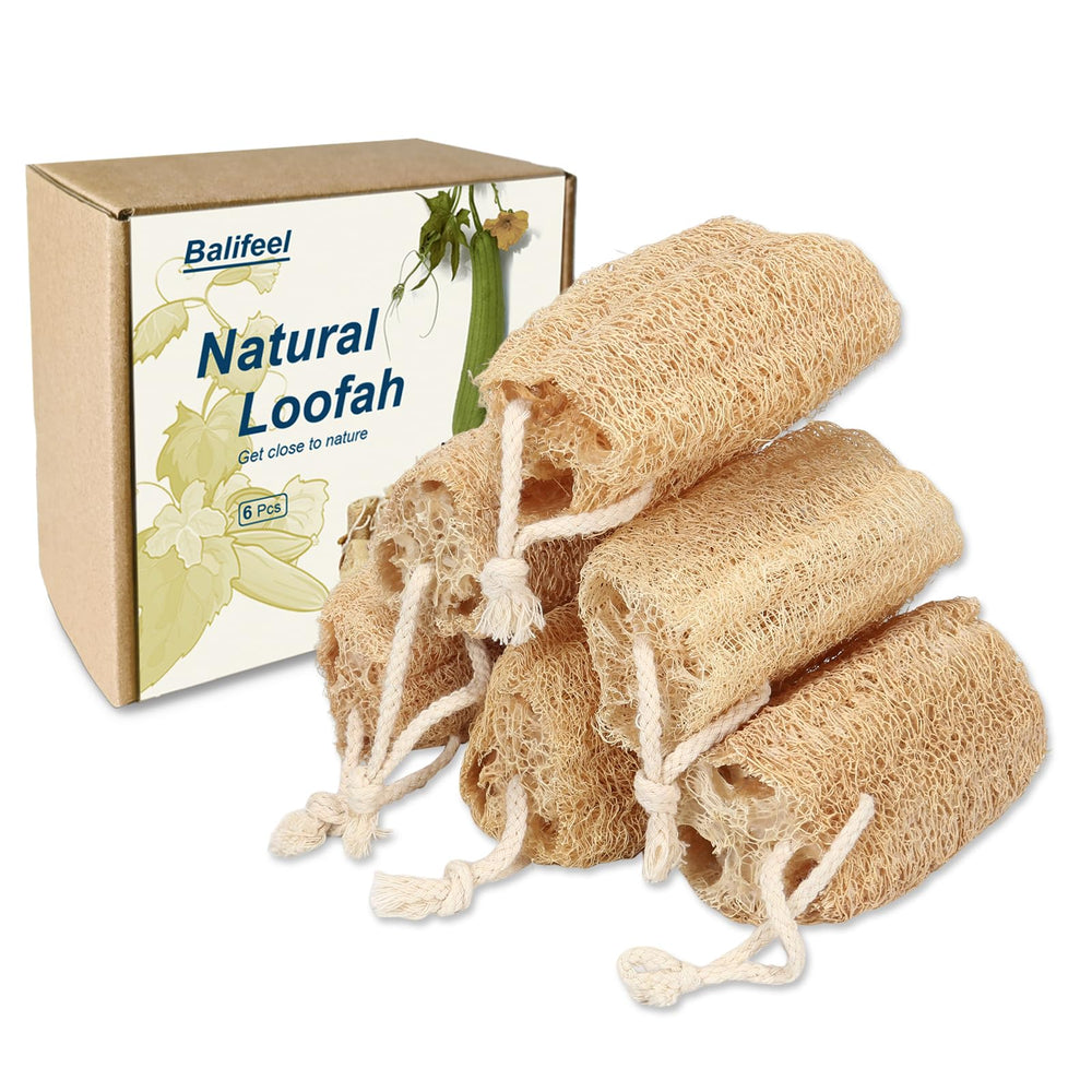Balifeel Éponge Loofah – ensemble de 6 pièces pour le soin du corps