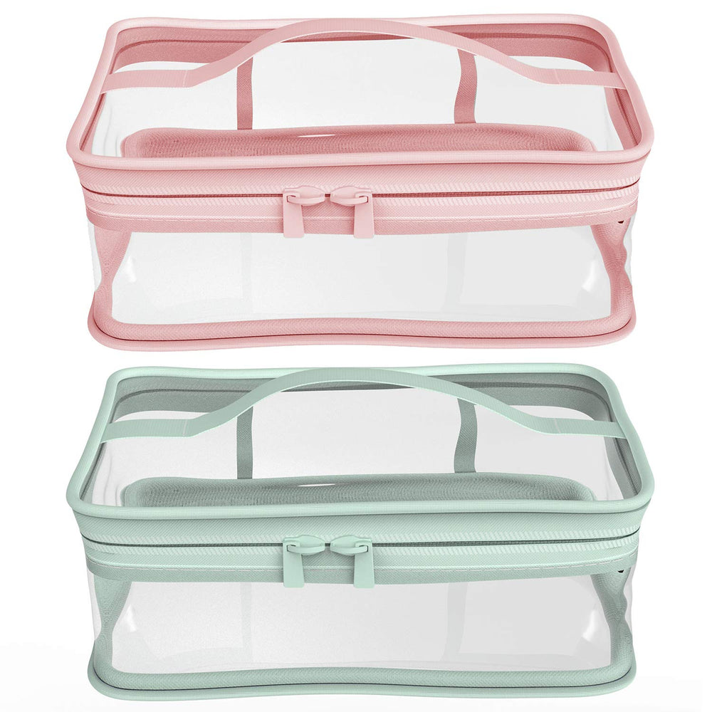 BallHull trousse maquillage rose avec fermeture éclair, parfaite pour organiser en voyage.