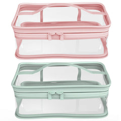 BallHull trousse maquillage rose avec fermeture éclair, parfaite pour organiser en voyage.