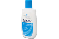 Balneol Hygienic Cleansing Lotion being poured for easy application