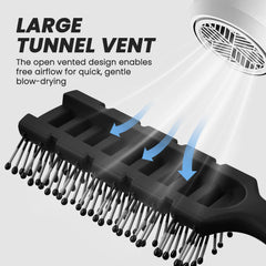 BALON brosse cheveux demelage-doux: démêlage sans tiraillement grâce aux poils arrondis.