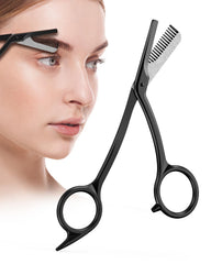 BALUCA ciseaux à sourcils avec peigne pour un guide précis et naturel