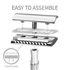 Rasoir Bambaw en métal durable: longévité et performance constantes.