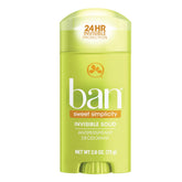 Ban Déodorant Invisible Solid Douche Fraîche - protection durable contre l’humidité