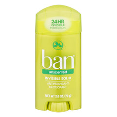 Ban Desodorisant Invisible Solide Sans Parfum – pack de 3 prêt à l'emploi tout au long de la journée.