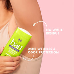 Ban Invisible Solid barre d’application fraicheur-douche, sèche rapidement sans traces.