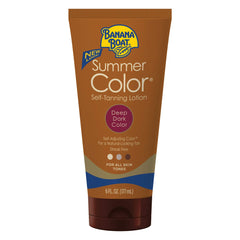Banana Boat lotion auto-bronzante, tube de 6 oz, teinte naturelle sans soleil.