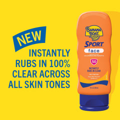 Banana Boat Sport Face SPF 50 — hydratation longue durée grâce à céramides et aloé
