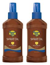 Banana Boat Deep Tanning SPF 4 spray pump delivers coconut-infused moisture.