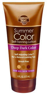 Banana Boat Summer Color flacon-application pour un bronzage homogène.