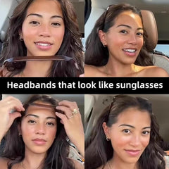 Bandes-cheveux invisibles carrées noires: confort tout au long de la journée.