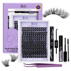 Le kit B&Qaugen B02 offre des ensembles cils-naturels pour un regard dense.