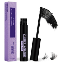 B&Qaugen flacon-lash-cluster-glue: adhérence durable et résistance à l'eau.