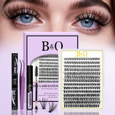 B&Qaugen Lash Clusters Kit: emballage pratique pour application à domicile.