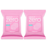 Lingettes BANILA CO démaquillant yeux et lèvres 2-en-1, pratiques et douces.