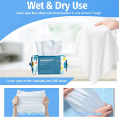 BanYakong Tissu Visage Utilisation Sec et Humide, polyvalentes pour soins et ménage.