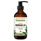 Banyan Botanicals huile Bhringaraj flacon 8 onces couleur ambre prête à usage capillaire
